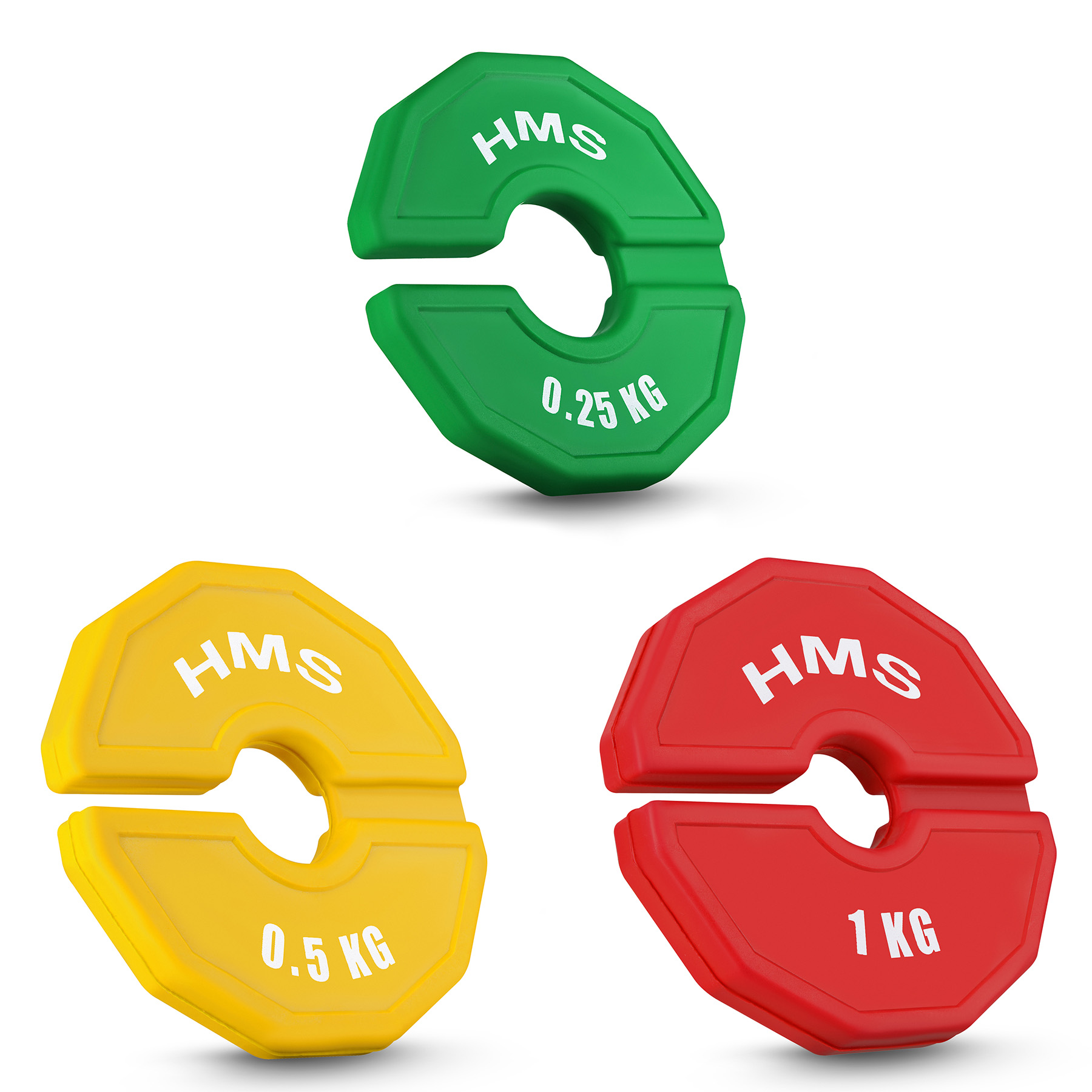 Sada progresivních přídavých kotoučů HMS TSN 2 x 0,25 - 1 kg