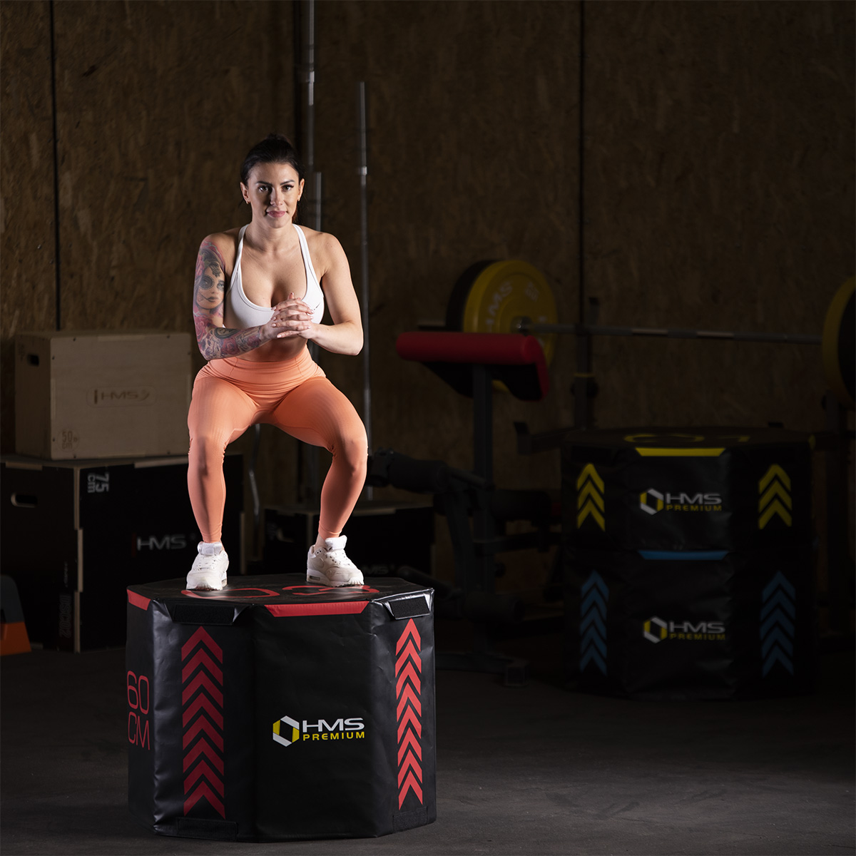 Sada osmihranných Plyo boxů HMS Premium PYOBS01