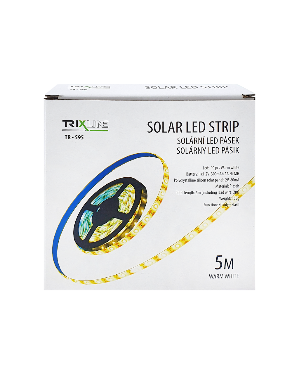 TR-595 Solární LED pásek 5m