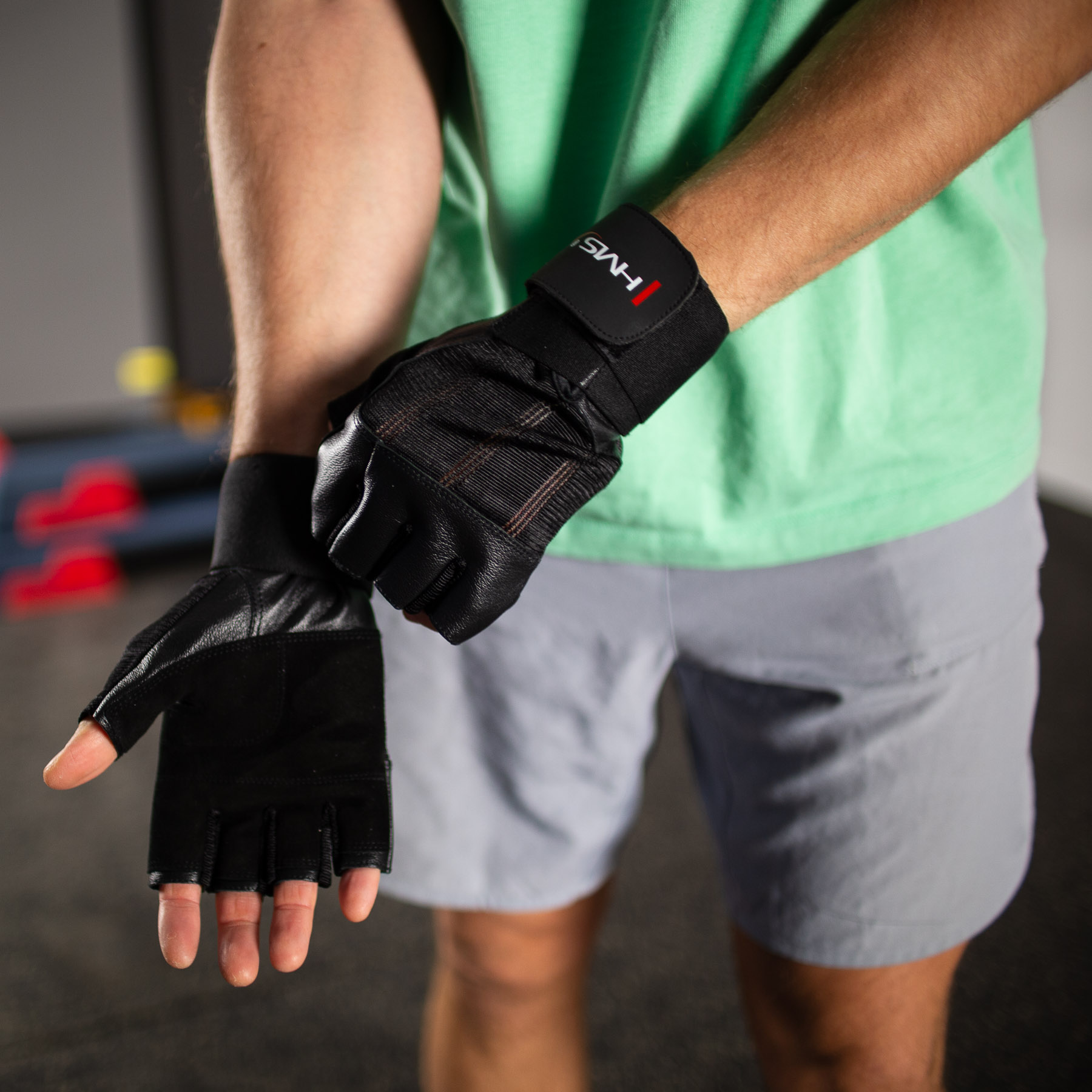 Fitness rukavice HMS RST04 černé L