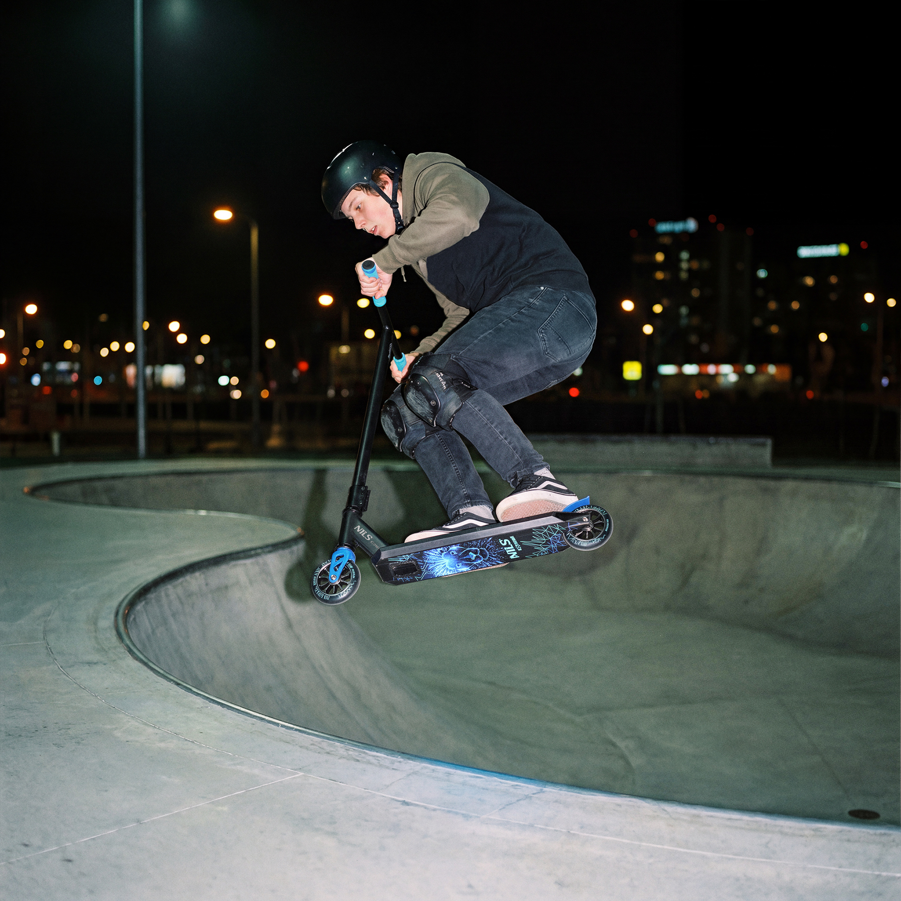 Freestyle koloběžka NILS Extrem HS155 Lion modrá