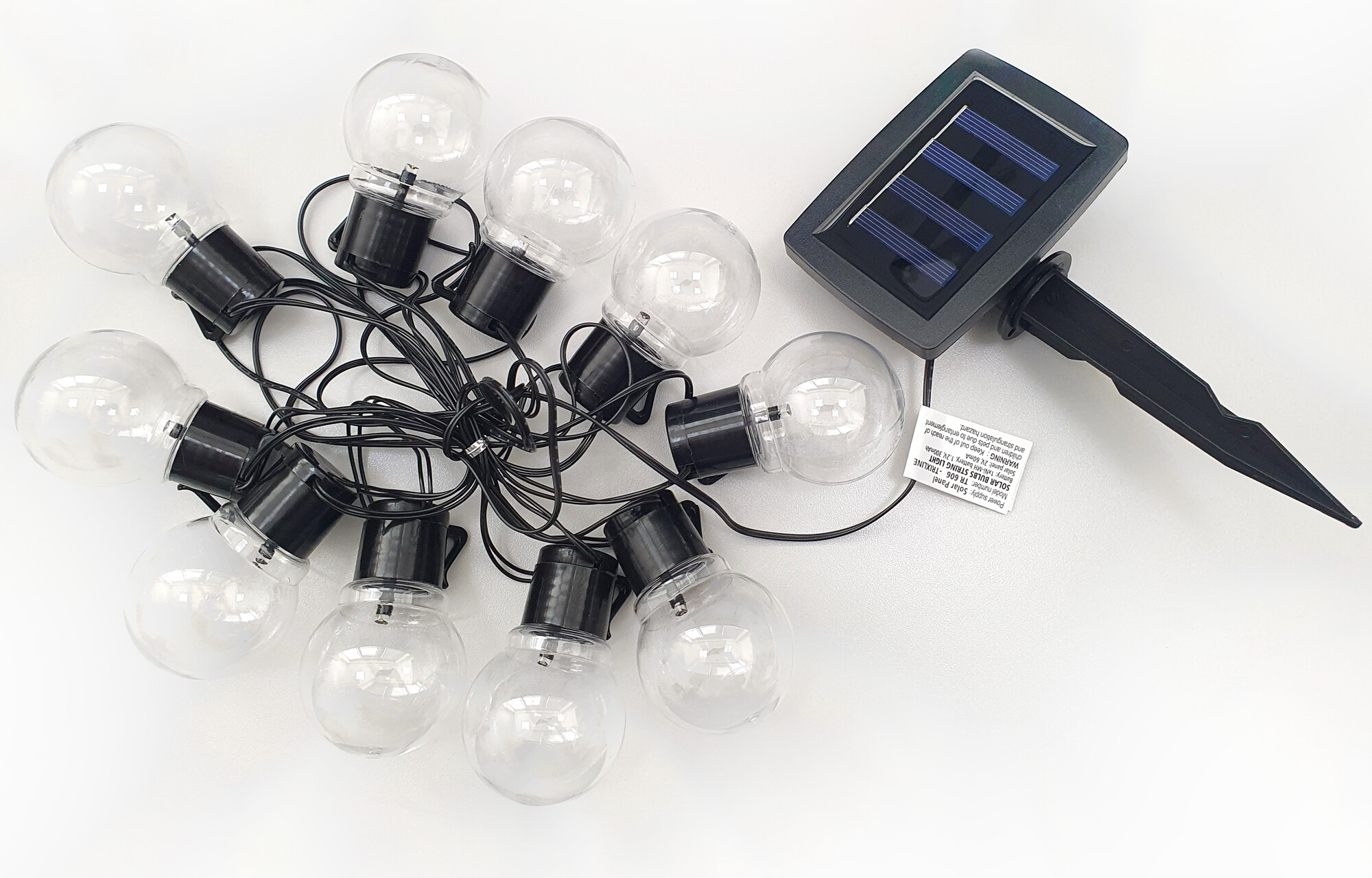 TR 606 Dekorativní 10x LED solární řetěz 2m IP44 TRIXLINE