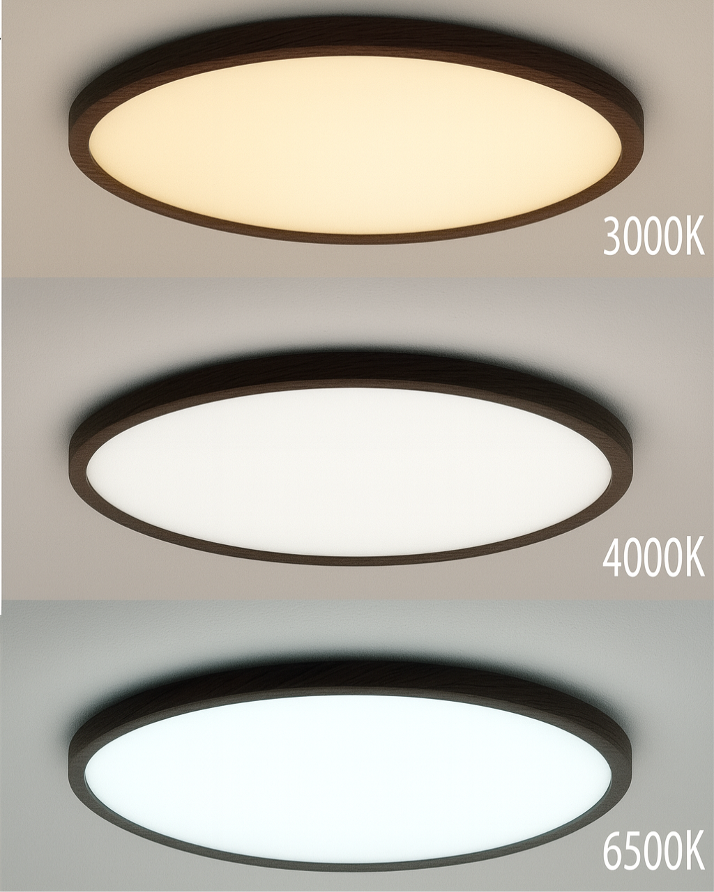 LED stropní 3CCT svítidlo TR-73S - 18W 1850lm ø23x2,5cm Trixline