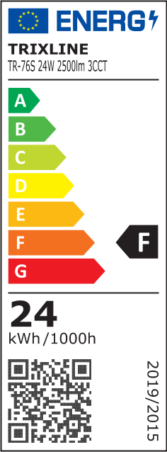 LED stropní 3CCT svítidlo TR-76S - 24W 2500lm ø30x2,5cm Trixline
