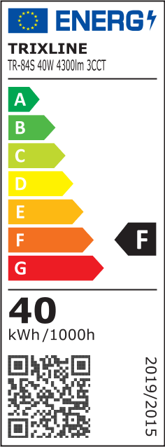 LED stropní 3CCT svítidlo TR-84S - 40W 4300lm ø50x2,7cm Trixline