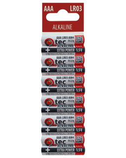 QTEC AAA/12ks LR03/AM4 Extra power Alkalická baterie