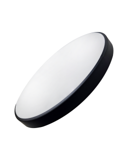 Q-253MS Led svítidlo se senzorem pohybu MARNA 12W 1020lm 4000K ø25cm/kruhové černé QTEC