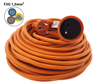 Prodlužovací přívod 1 zásuvka, 25m, TR 730 F