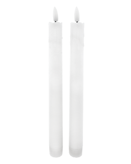 Dlouhé LED svíce - bílé, 2ks HOME DECOR HD-114