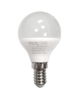 LED žárovka Trixline 6W 552lm E14 P45 neutrální bílá