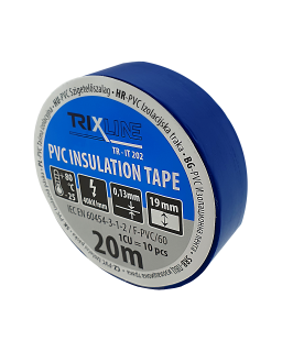 PVC izolační páska TR-IT 202 20m, 0,13mm modrá TRIXLINE