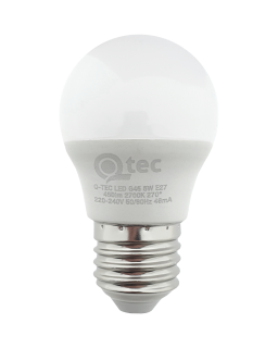 LED žárovka Qtec 5W G45 E27 2700K