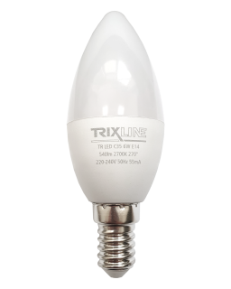 LED žárovka Trixline 6W 540lm E14 C35 teplá bílá
