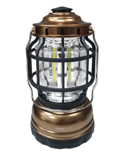 LED COB 3x3W outdoorová svítilna na baterie TR-217R TRIXLINE zlatá