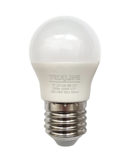 LED žárovka Trixline 6W 552lm E27 G45 neutrální bílá