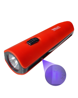 LED ruční svítilna s UV na bankovky TR-069L červená Trixline