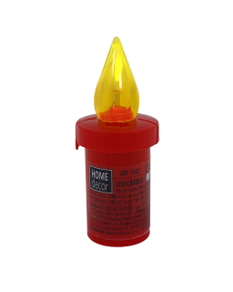 HD-132 LED svíce červená/žlutý blikající plamen HOME DECOR