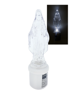 HD-135 LED svíce Panna Marie - bílý blikající plamen HOME DECOR