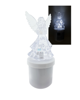 HD-136 LED svíce Anděl - bílý blikající plamen HOME DECOR