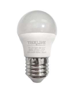 LED žárovka Trixline 4W 360lm E27 G45 teplá bílá