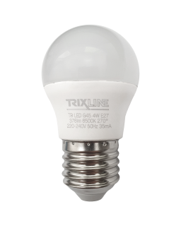 LED žárovka Trixline 4W 376lm E27 G45 studená bílá