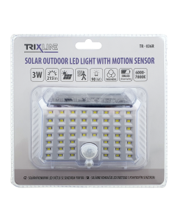 TR-036R Solární venkovní LED svítidlo 3W COB Trixline