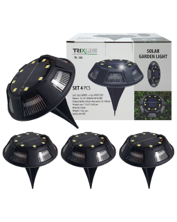 TR-592 Solární zahradní LED světlo SET 4ks TRIXLINE