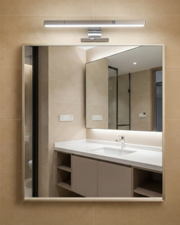 Q-302CH LED 5W/400lm/4000K zrcadlové světlo 30cm - chrom QTEC