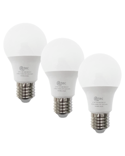 LED žárovky 9W/828lm/A60/E27 neutrální bílá 3 PACK Qtec