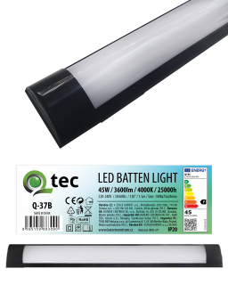 Q-37B 45W LED BATTEN LIGHT podlinkové světlo - černé QTEC 150cm