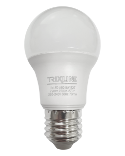 LED žárovka 8W 720lm E27 A50 teplá bílá Trixline