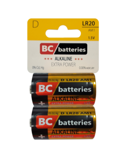 BC LR20 AM1 Alkalická baterie - Extra power 2ks BLISTR 1,5V