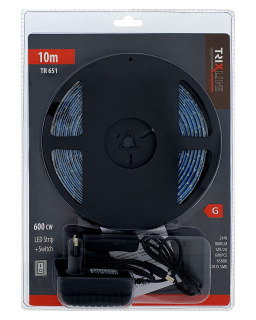 TR 651 Led pásek 24W 6500K 10m s vypínačem Trixline