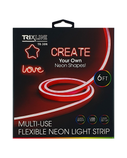 TR-30N Flexibilní NEONOVÝ LED pásek - červený 1,8m na USB Trixline