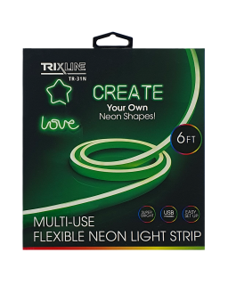 TR-31N Flexibilní NEONOVÝ LED pásek - zelený 1,8m na USB Trixline