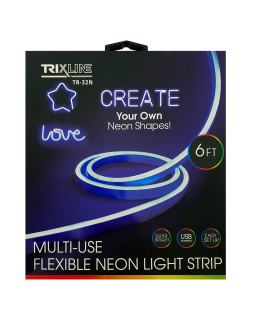 TR-32N Flexibilní NEONOVÝ LED pásek - modrý 1,8m na USB Trixline