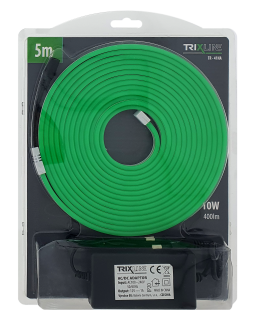 TR-41NA Flexibilní NEONOVÝ LED pásek - zelený 5m do zásuvky Trixline
