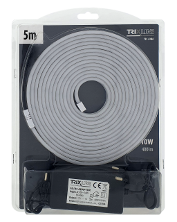 TR-43NA Flexibilní NEONOVÝ LED pásek - bílý 5m do zásuvky Trixline