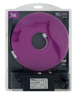 TR-44NA Flexibilní NEONOVÝ LED pásek - fialový 5m do zásuvky Trixline