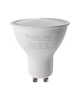 LED žárovka 7W 630lm GU10 2700K teplá bílá Trixline