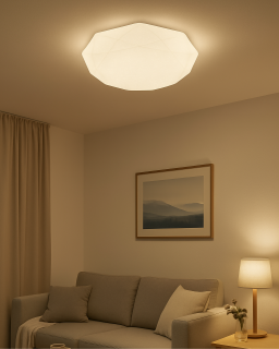 LED stropní svítidlo TR-600C - INDUS 60W 5700lm ø58cm CCT + ovladač Trixline