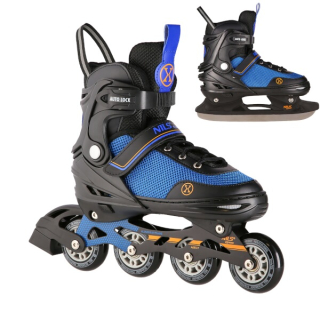 Brusle NILS Extreme NH18188A 2v1 černo-oranžové M(34-38)