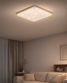 LED stropní svítidlo TR-605S - FLORA 60W 5700lm 53x53cm CCT + ovladač Trixline