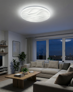 LED stropní svítidlo TR-608C - LIKA 80W 7600lm ø78cm CCT + ovladač Trixline