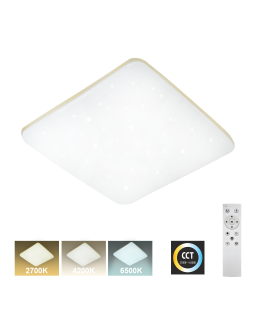LED stropní svítidlo TR-614S - MANA 36W 3420lm 43x43cm CCT + ovladač Trixline