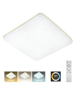 LED stropní svítidlo TR-615S - MANA 60W 5700lm 53x53cm CCT + ovladač Trixline