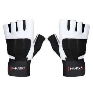 Fitness rukavice HMS RST04 bílé M