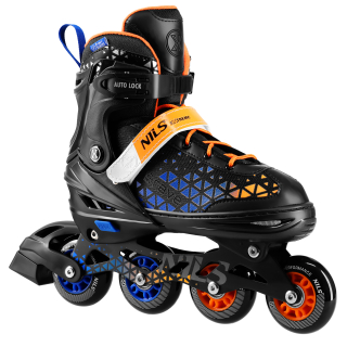 Kolečkové brusle NILS Extreme NH18190A 2v1 Brave modré L(39-43)