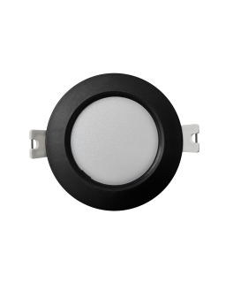 Q-50M LED panel 3W 330lm 4000K černý - kruhový vestavný Qtec