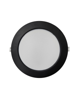 Q-53M LED panel 18W 1980lm 4000K černý - kruhový vestavný Qtec